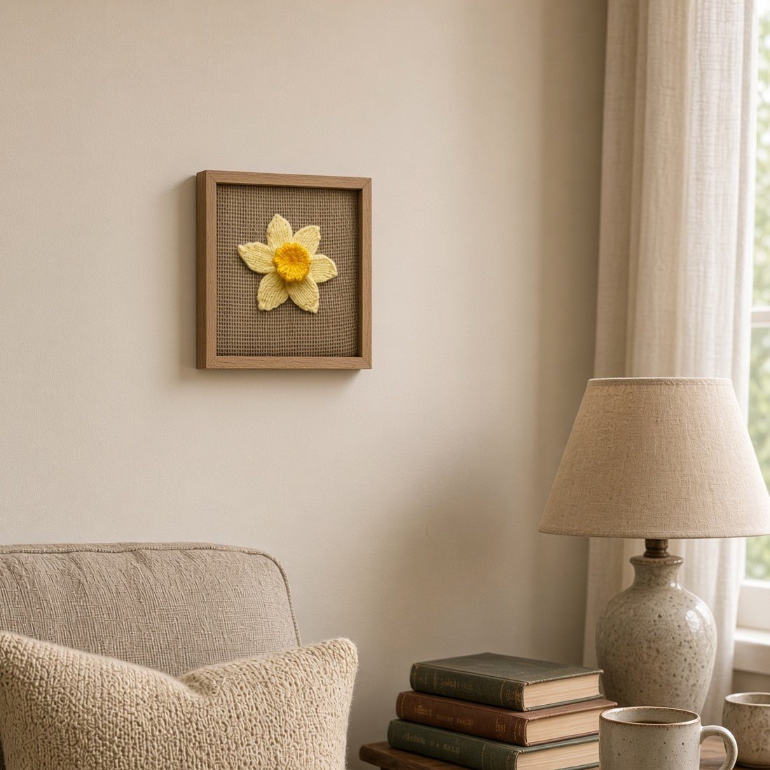 Daffodil Picture Knitting Pattern PDF Download - Fitting in Knitting
