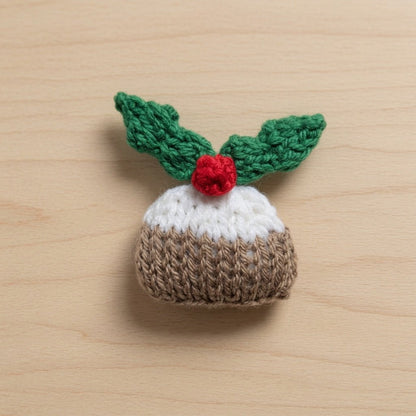Little Christmas Pudding Knitting Pattern PDF Download - Fitting in Knitting