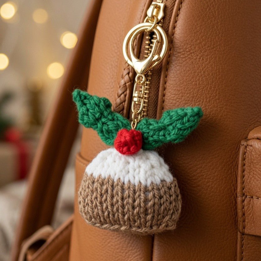 Little Christmas Pudding Knitting Pattern PDF Download - Fitting in Knitting