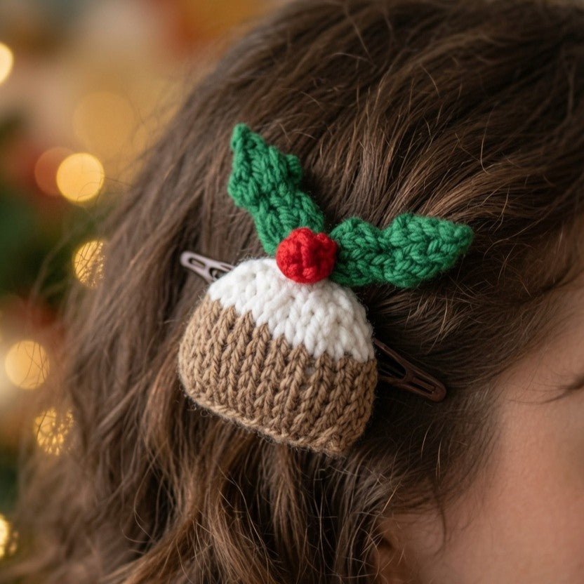 Little Christmas Pudding Knitting Pattern PDF Download - Fitting in Knitting