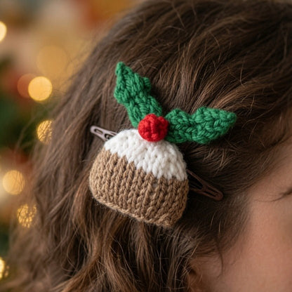 Little Christmas Pudding Knitting Pattern PDF Download - Fitting in Knitting