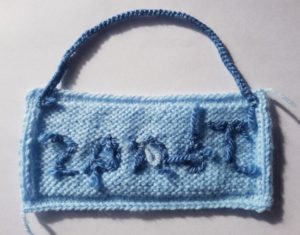 Handmade Knitted Name Plaque Stitching Fitting in Knitting Children Quick Craft Ideas