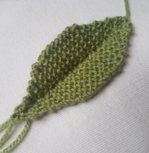 Handmade Knitted Leaf Part Primrose Fitting in Knitting Children Quick Craft Ideas