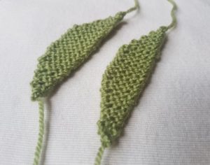 Handmade Knitted Primrose Leaf Parts Fitting in Knitting Children Quick Craft Ideas