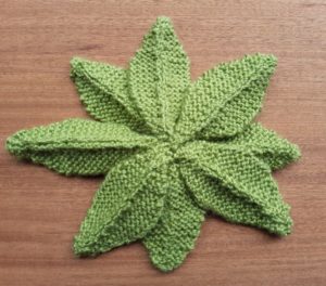 Handmade Knitted Primrose Plant Underside Fitting in Knitting Children Quick Craft Ideas