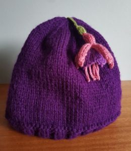 Handmade Knitted Tea Cosy with Fuchsia Fitting in Knitting Children Quick Craft Ideas