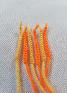 Handmade Knitted Rocket Flames Fitting in Knitting Children Quick Craft Ideas