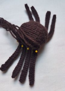 Handmade Knitted Spider Legs Pinning Fitting in Knitting Children Craft Ideas