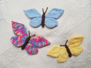 Handmade Knitted Butterflies Finished Fitting-in-Knitting