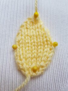 Handmade Daffodil Petal Fitting-in-Knitting