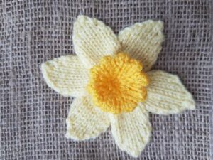 Handmade Knitted Daffodil Top Fitting-in-Knitting