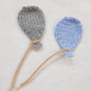 Knitted Birthday Gift Picture Knitted Balloons Fitting in Knitting